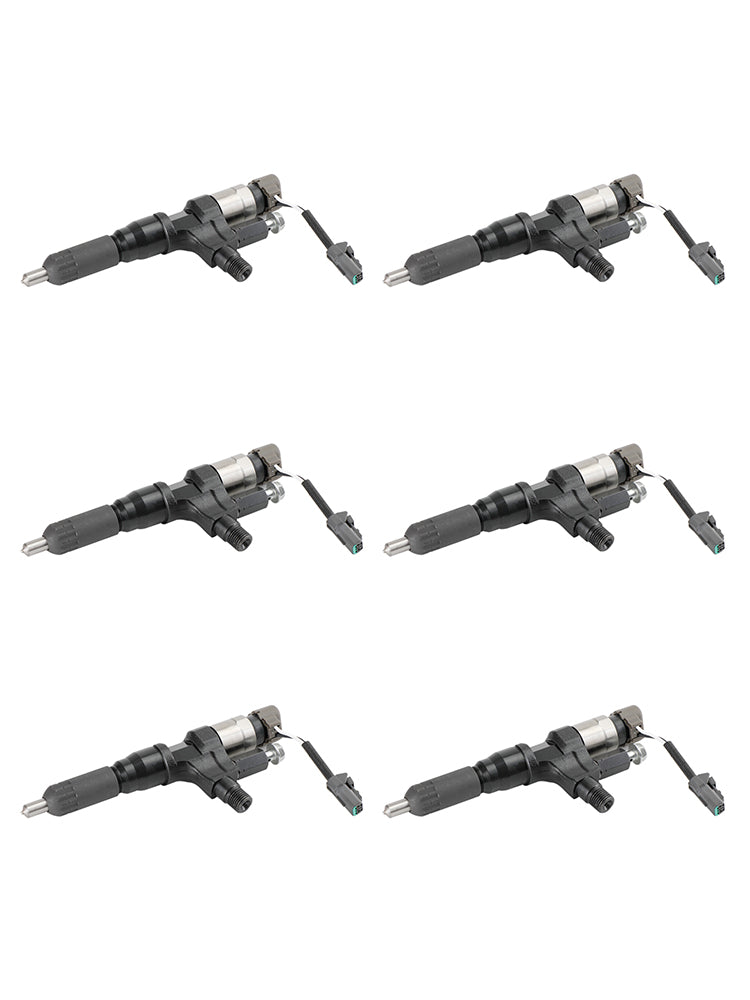 Hino 3.8L 4.7L 5.0L 6.5L 7.7L 6PCS Fuel Injectors 095000-6593 CB84034501S 095000-6594 Generic
