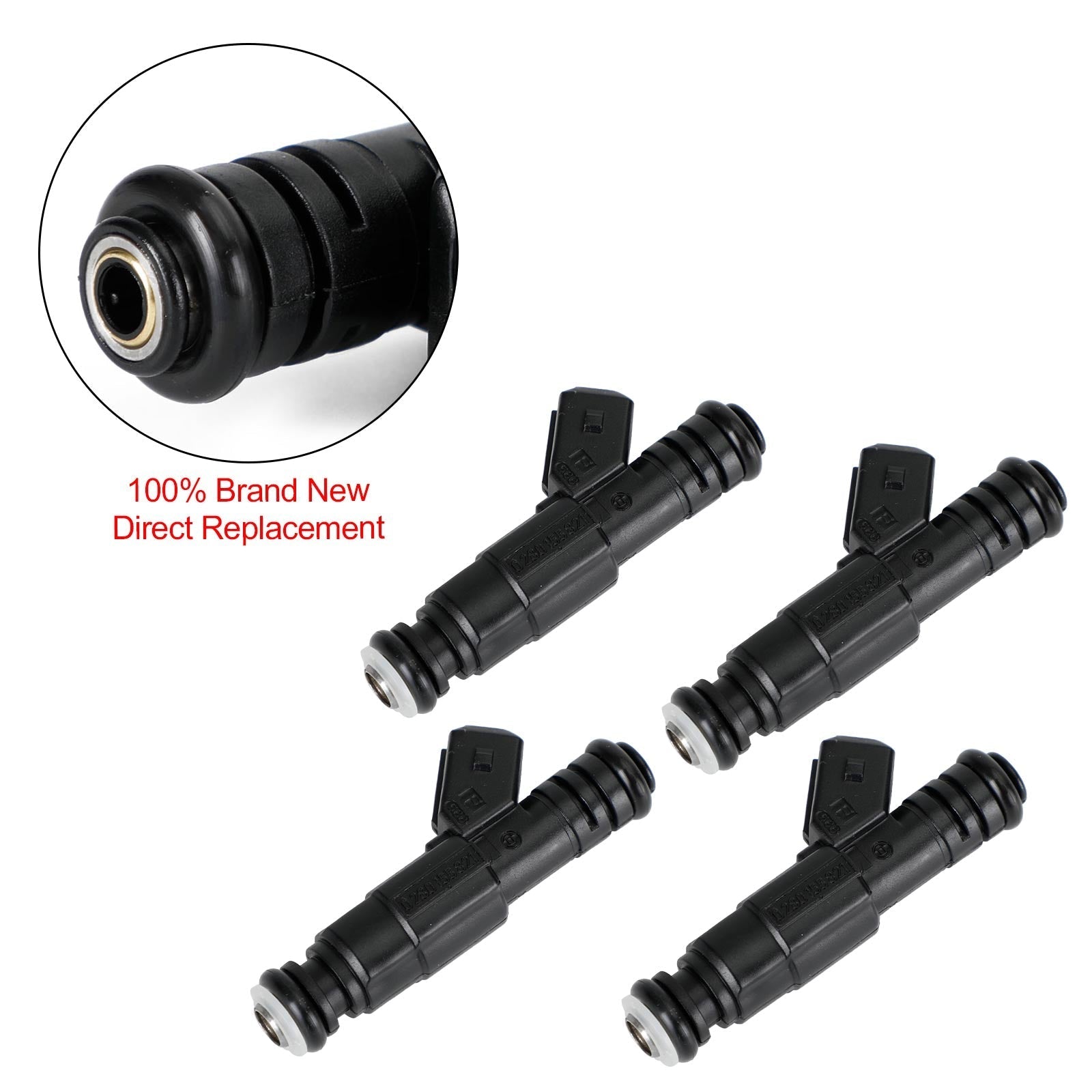 4PCS Fuel Injector 0280155821 Fit Mercedes-Benz W124 R129 W140 W202 W210 0000788523 0000787323 Generic