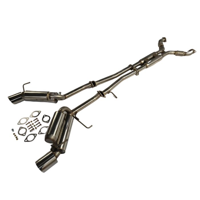 2003-2007 Infiniti G35 Coupe 4.5" Rolled Muffler Tip Catback Exhaust System Generic