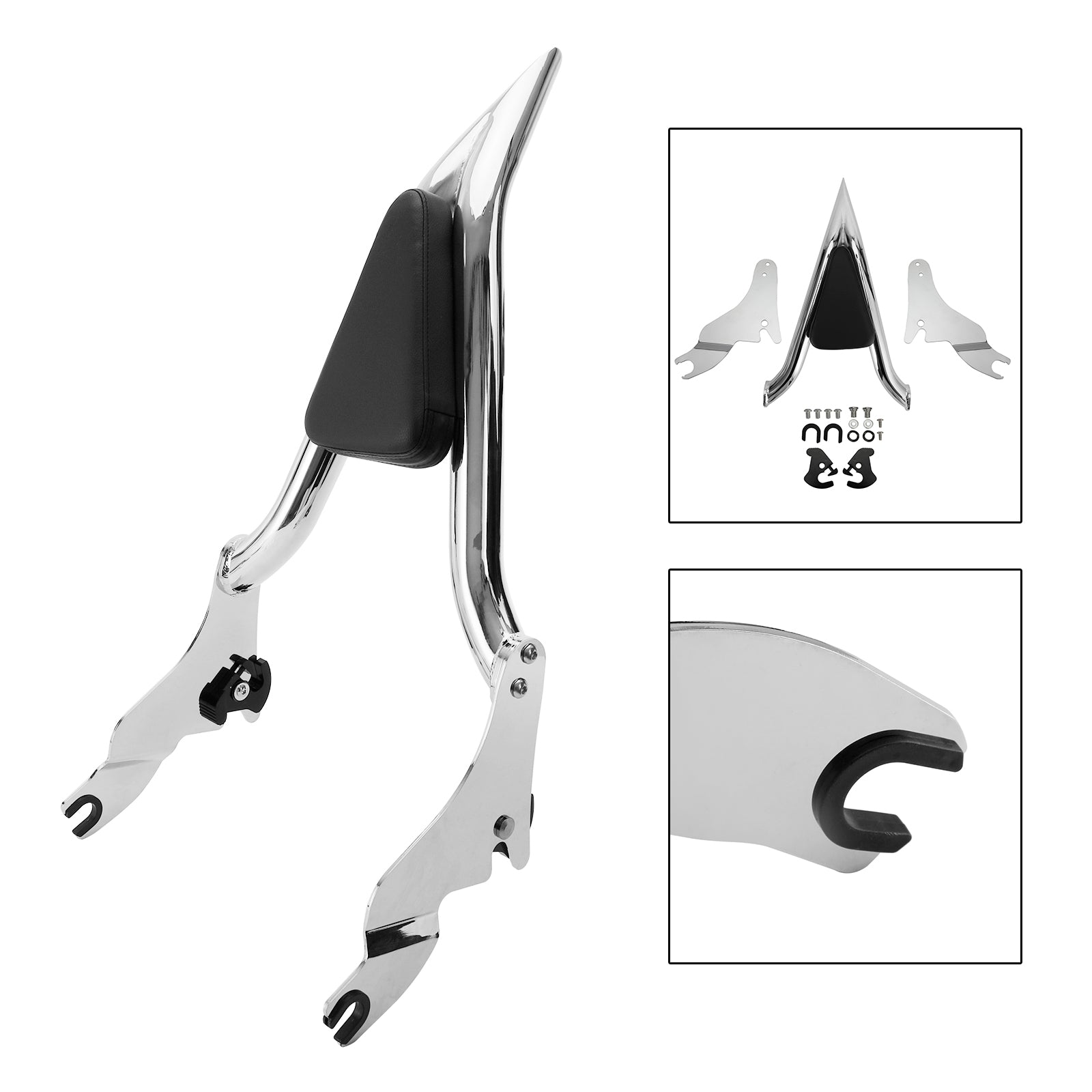 Backrest Sissy Bar for CVO Road Glide / Touring Road King / Road Glide / Street Glide 2009-2022 Generic