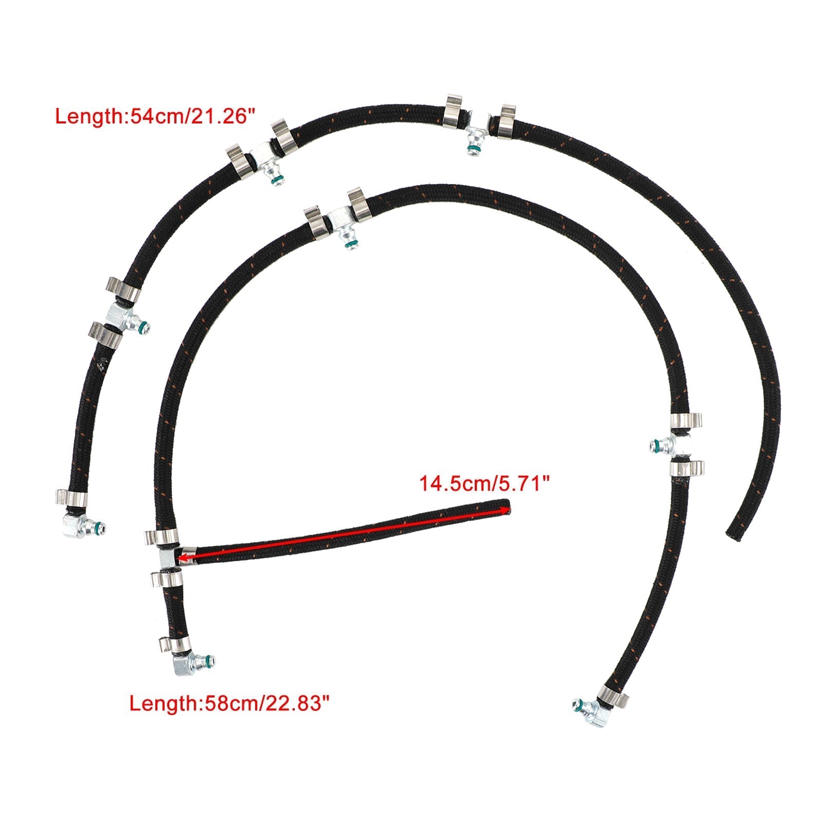 2004.5-2010 LLY Duramax Diesel Pickup Truck Engines 6.6L Fuel Injector Return Line Kit 97328733 0928402097 0928400552 Generic