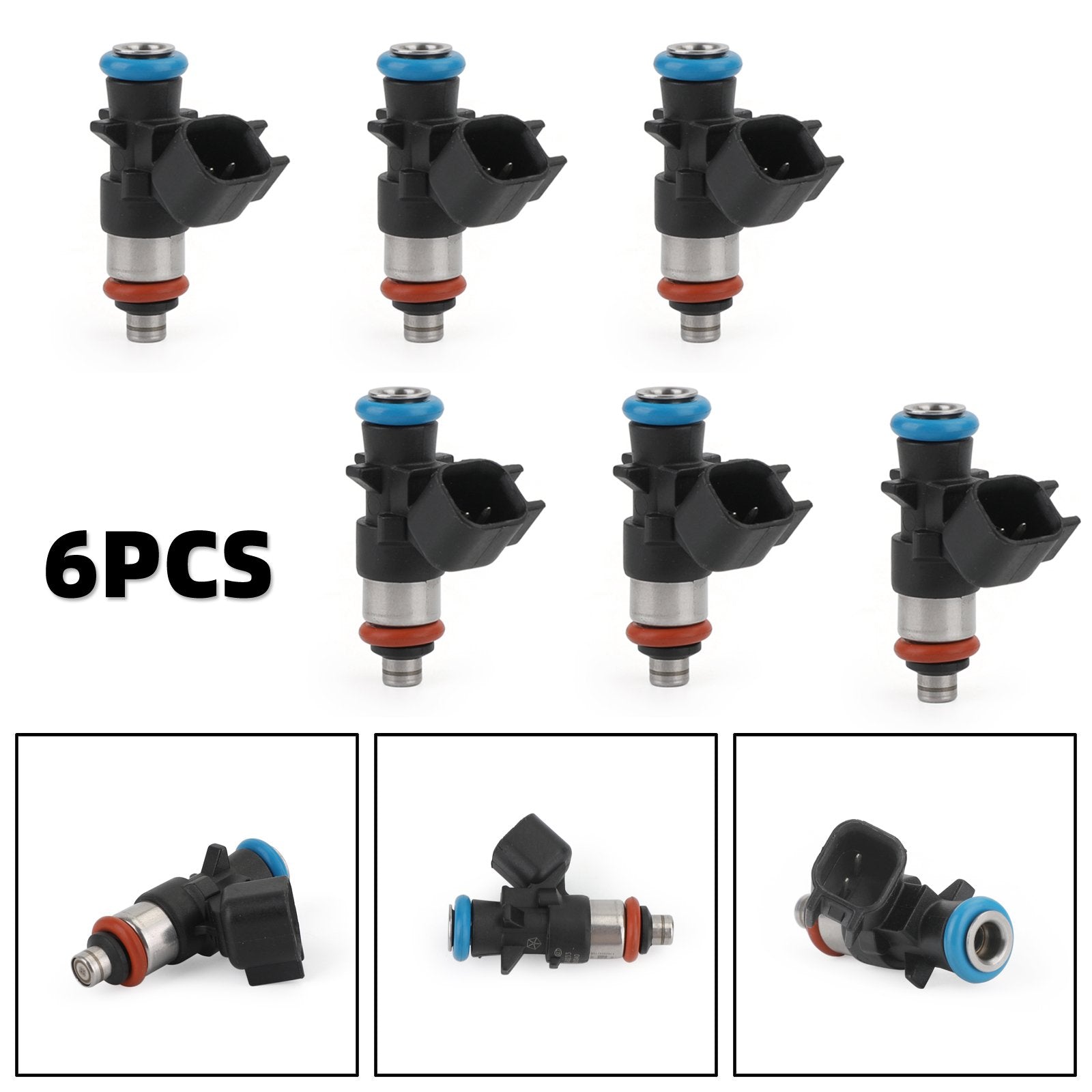 6pcs Fuel Injectors Fit Chrysler 12-17 Wranger 14-17 Ram Promaster 1500 2500 3500 3.6L 0280158233 5184085AC Generic