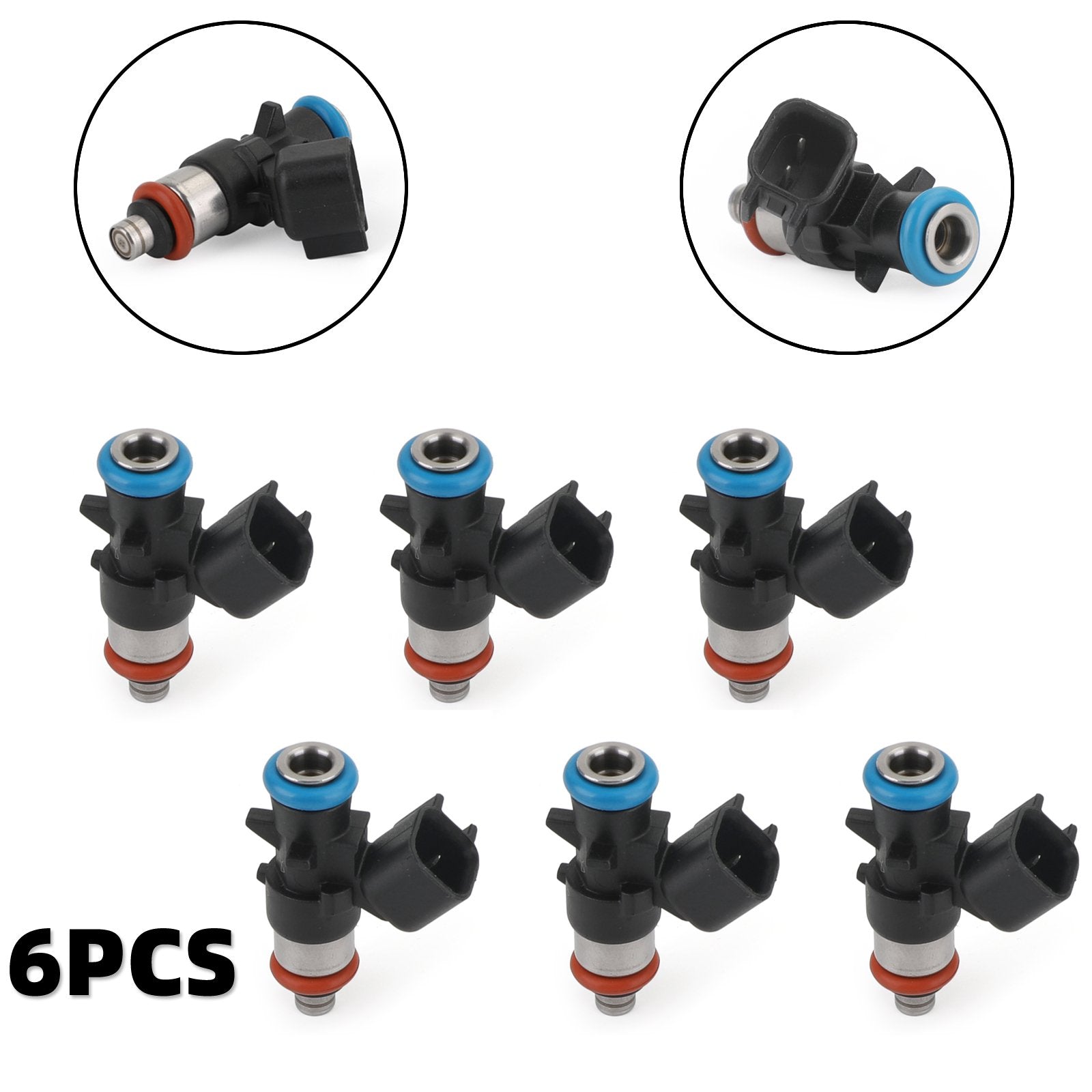 6pcs Fuel Injectors Fit Chrysler 12-17 Wranger 14-17 Ram Promaster 1500 2500 3500 3.6L 0280158233 5184085AC Generic