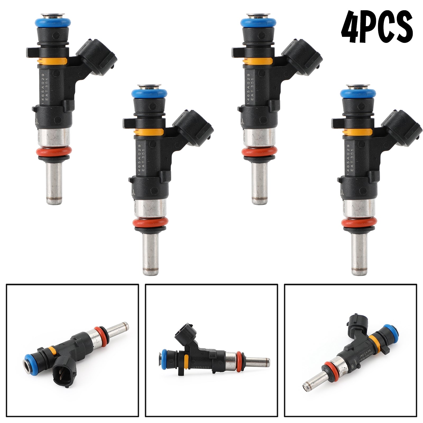 2008-2010 Mitsubishi Lancer 2.0L l4 4Pcs Fuel Injectors 1465A029 Generic