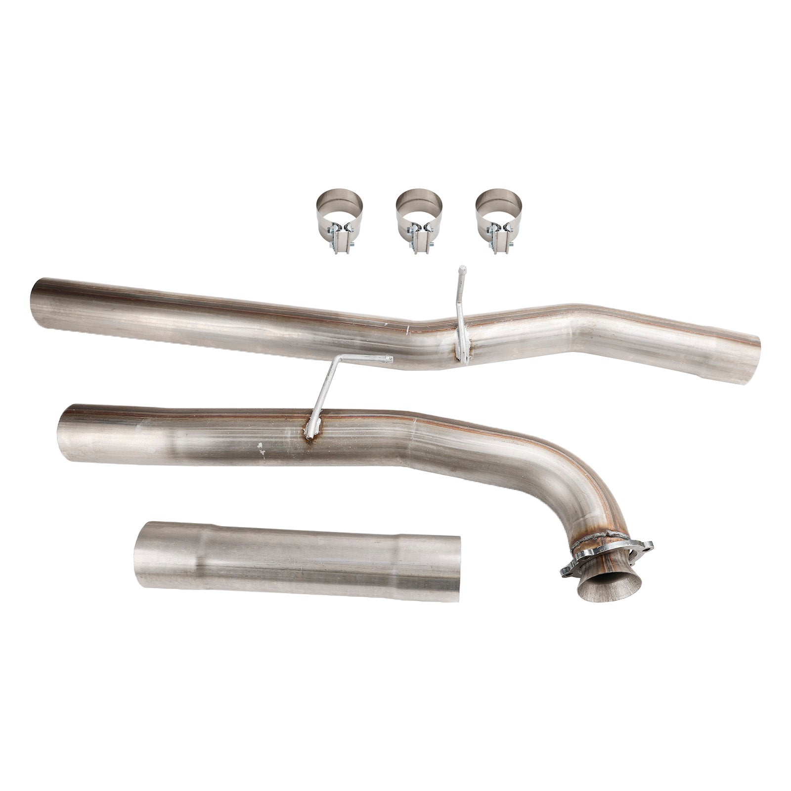 2017-2022 4" Exhaust DPF Delete Race Pipe for Chevy GMC Sierra 2500 3500 HD L5P 6.6L Duramax Stainless Steel Generic