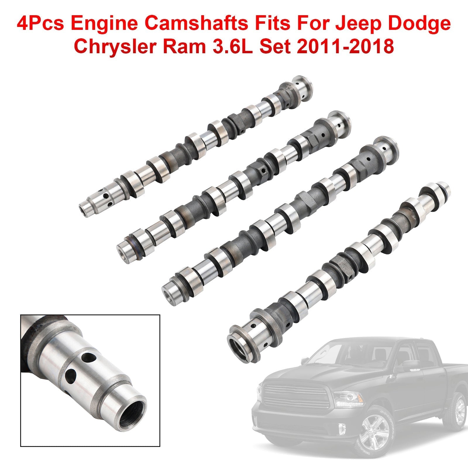 2011-2021 Dodge Challenger 3.6L 4Pcs Engine Camshafts 05184377AF 05184378AF 05184379AF 05184380AF Generic