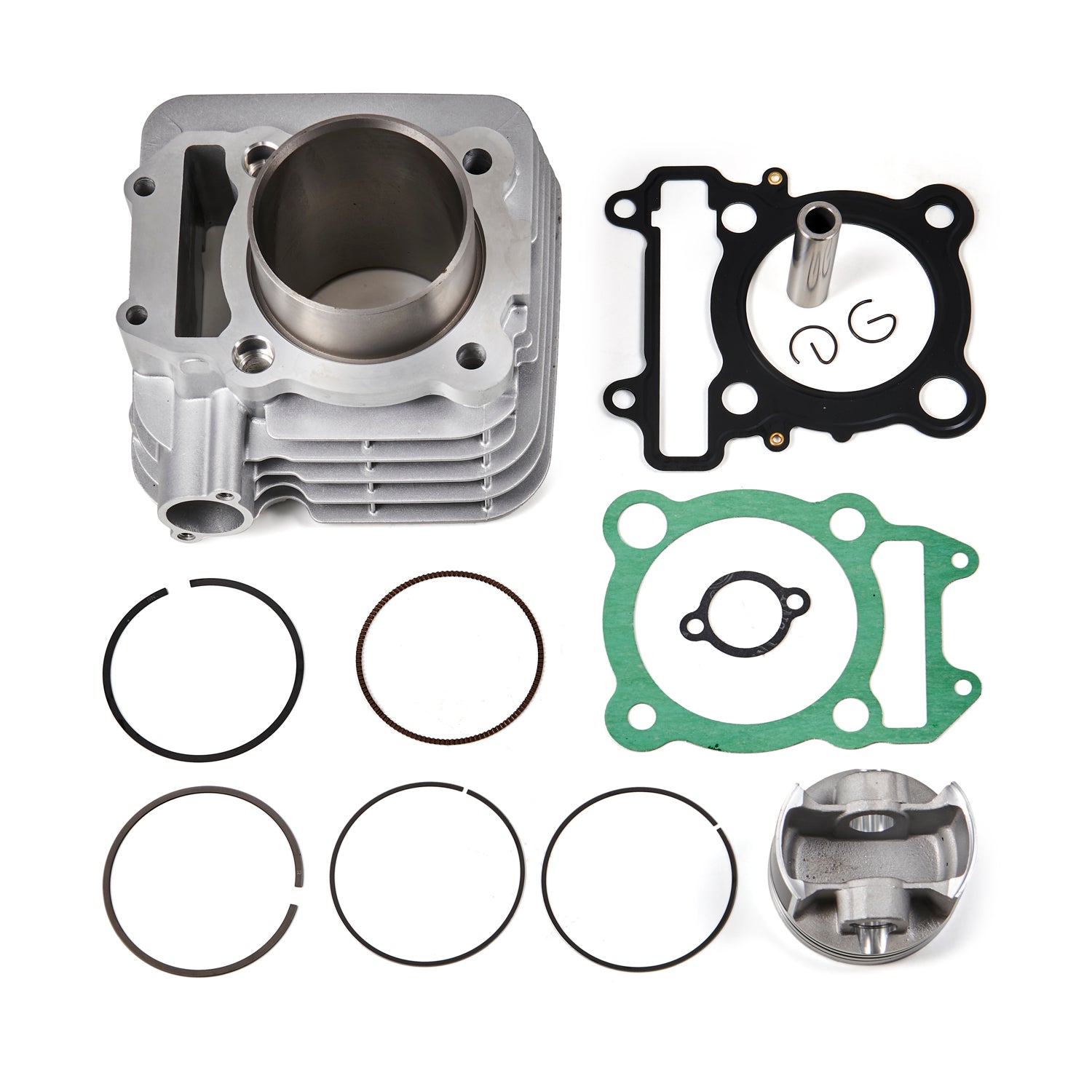 2007-2009 Yamaha YBR250 (1S4) Piston Cylinder Gasket Top End Kit 74mm 1S4-11311-00-A0 1S4-11311-01-A0 Generic