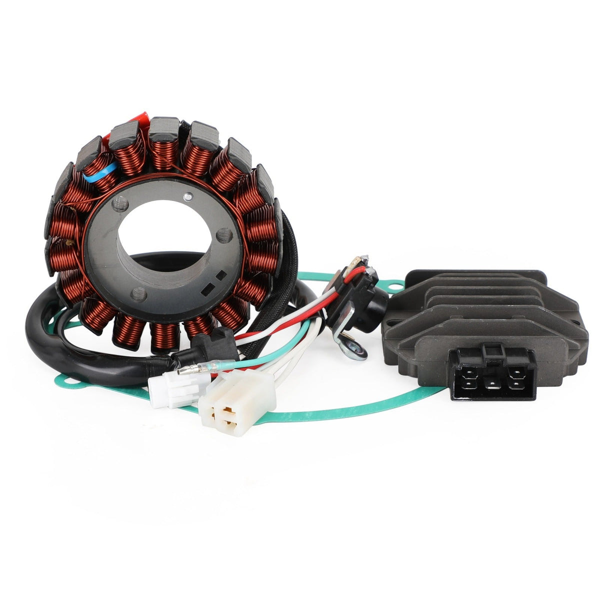 Stator & Regulator Rectifier Kit for Yamaha YB125 YB125SPD (2008) | Includes Gasket