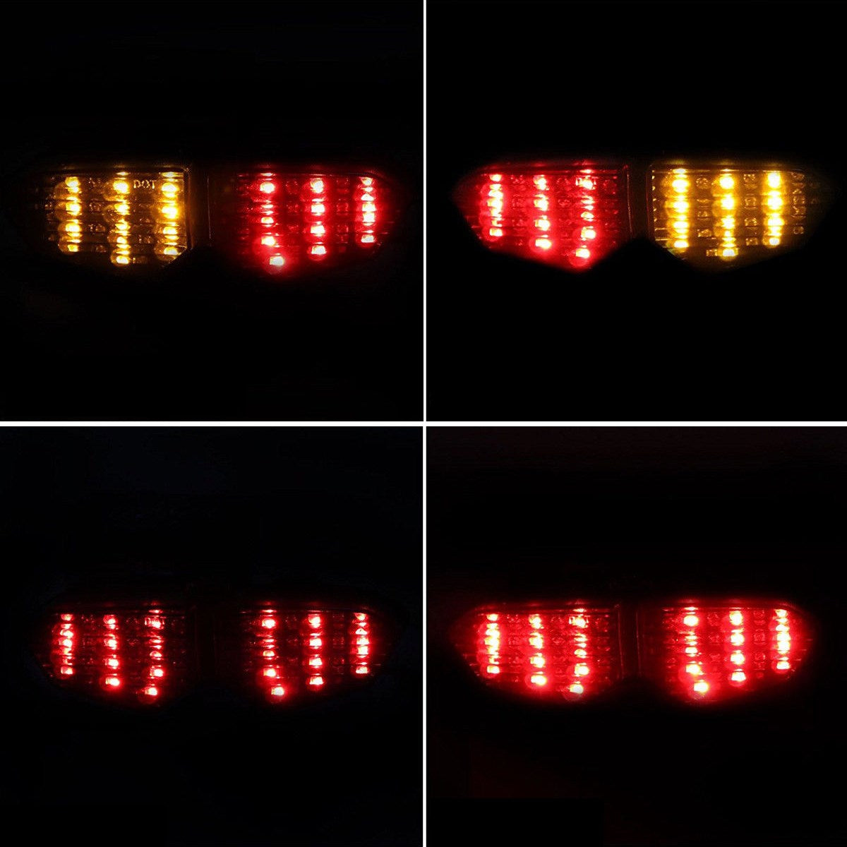 2006-2008 Yamaha YZF R6S Integrated LED TailLight Turn Signals Smoke Generic