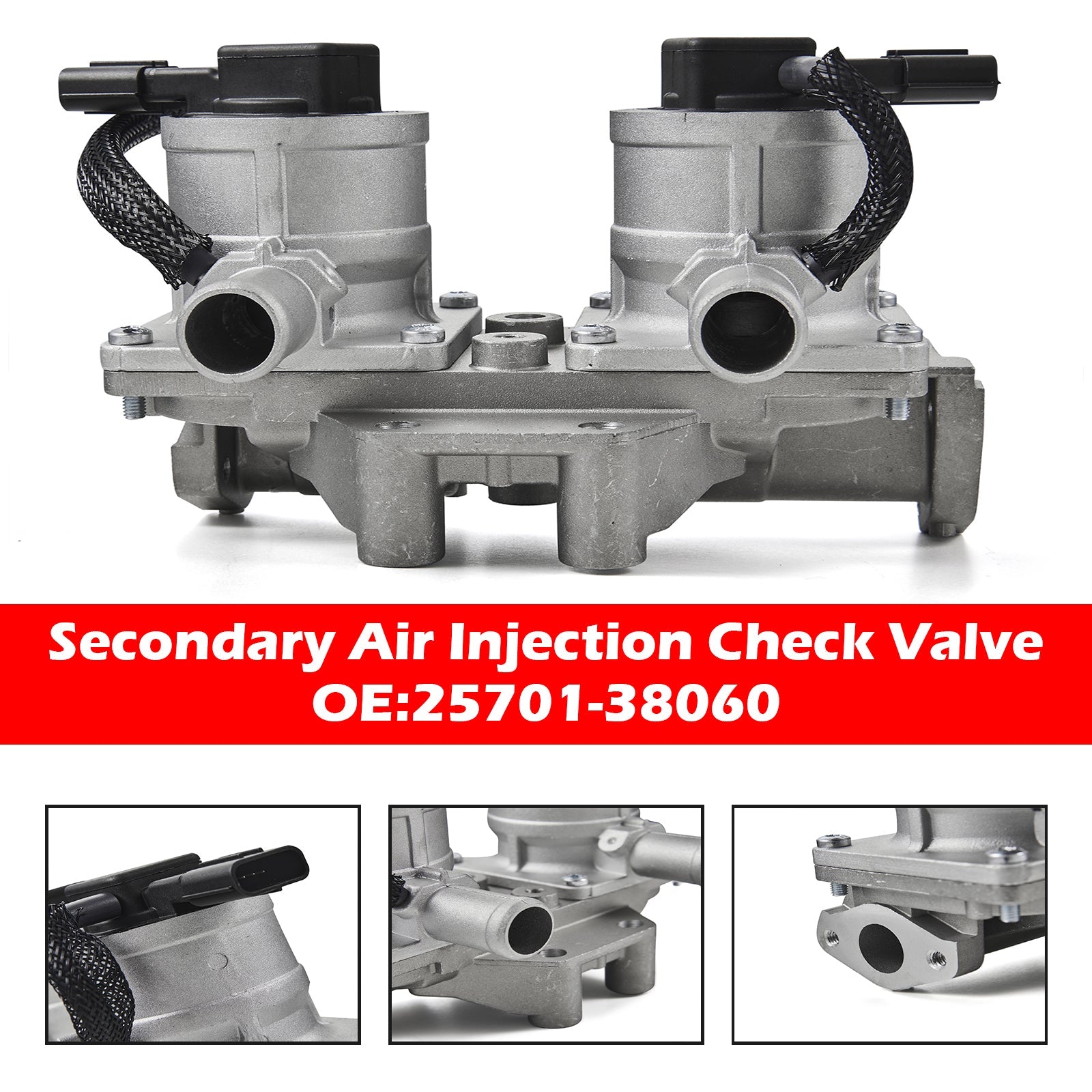 2013-2019 Toyota Land Cruiser V8 5.7L Secondary Air Injection Check Valve 2570138064 2570138060 2570138061 2570138062 2570138063 Generic