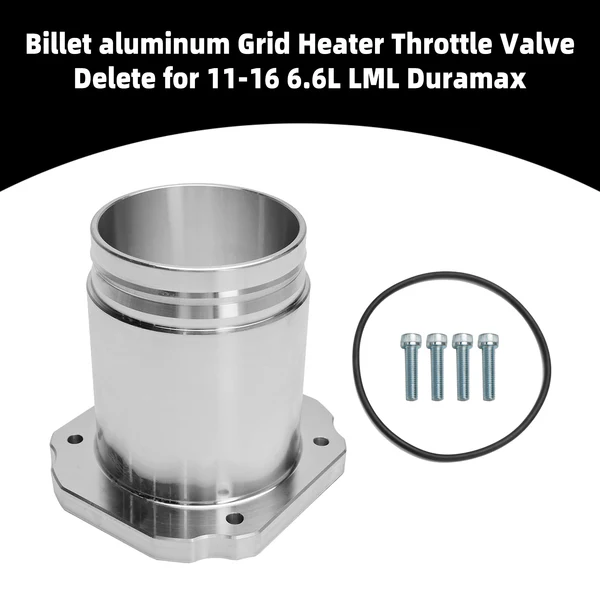 2011-2016 Chevy GMC 6.6L LML Duramax Billet Aluminum Grid Heater Delete Kit | Improves Airflow & Throttle Response