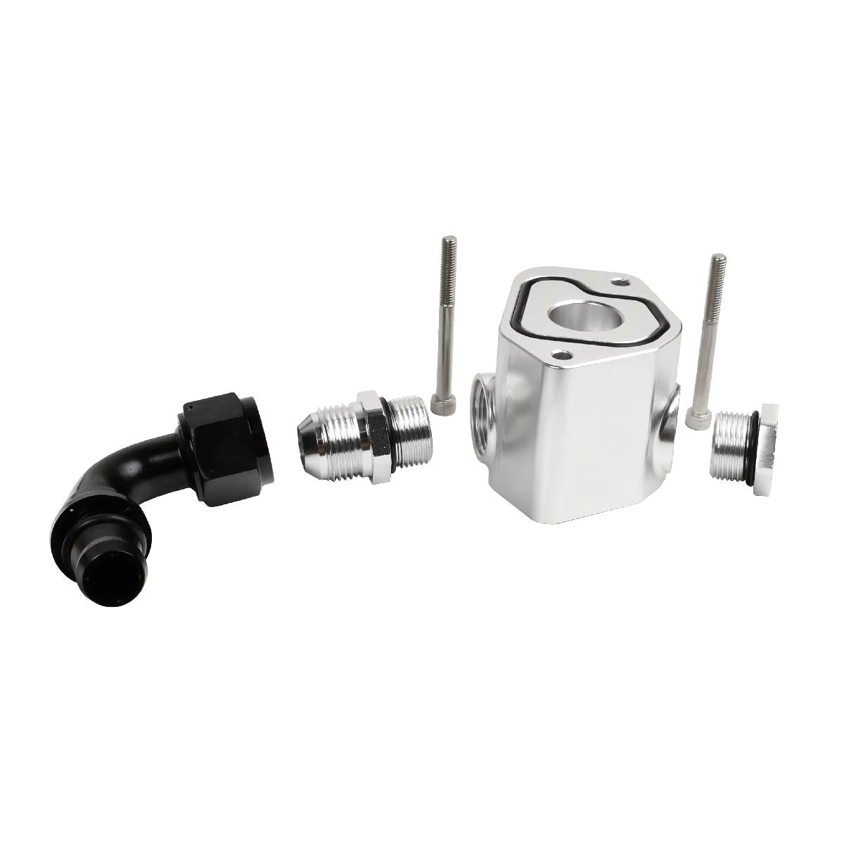 Crankcase Ventilation Reroute Kit for 2017–2024 Chevy Silverado GMC Sierra 2500HD 3500HD L5P 6.6L Duramax Diesel Aluminum