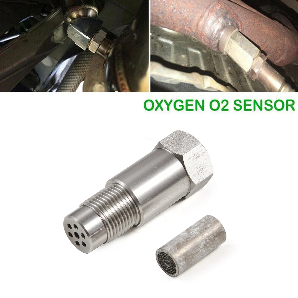 60mm CEL Check Engine Light Adapter Fix P0420/P0042/P0430 CEL Eliminator Mini Catalytic Converter O2 Sensor Generic