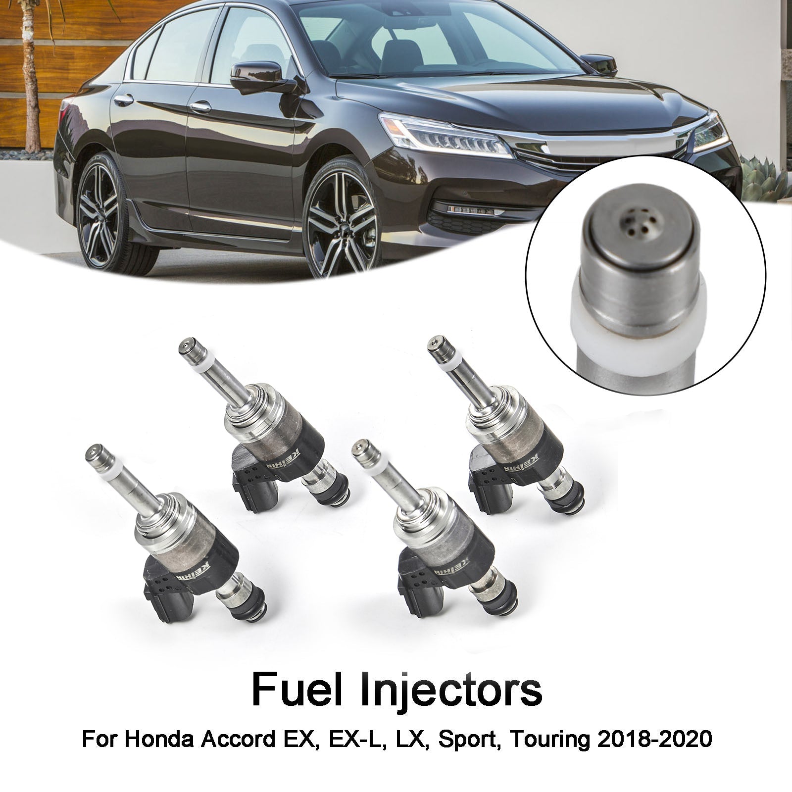 2018-2020 Honda Accord EX EX-L LX Sport Touring 4PCS 16010-5PA-305 Fuel Injectors Generic
