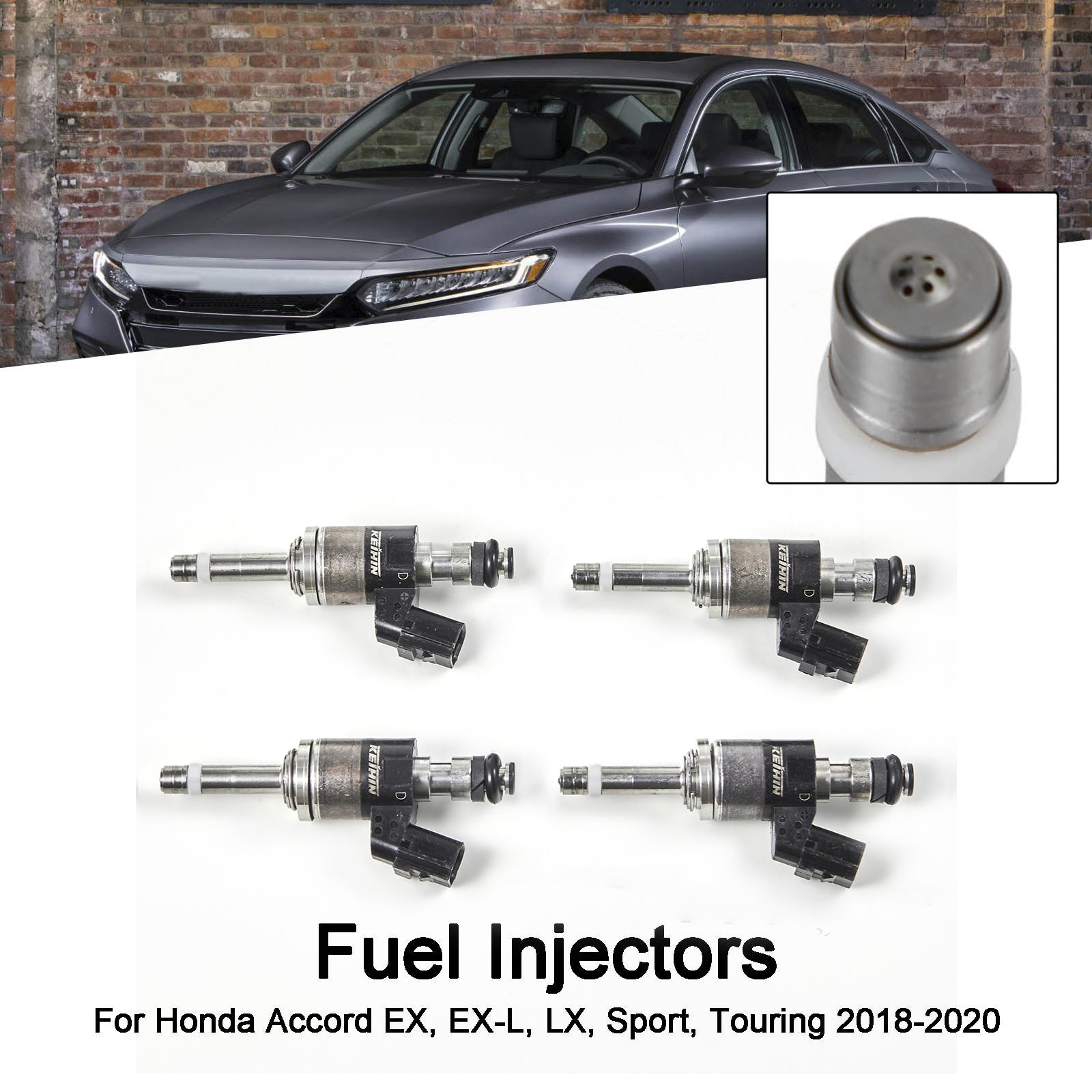 2018-2020 Honda Accord EX EX-L LX Sport Touring 4PCS 16010-5PA-305 Fuel Injectors Generic