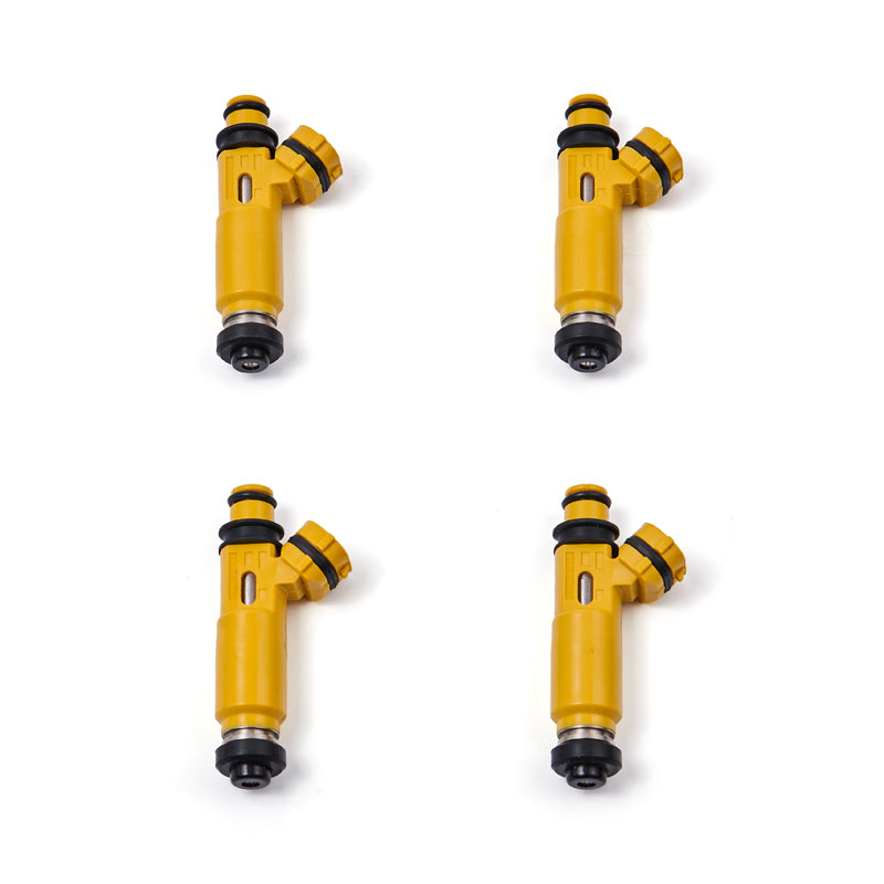 2004-2008 Mazda RX-8 Miata 4PCS 440Cc 4-Hole Yellow Denso Fuel Injectors 195500-4450 for Mazda with Top Feed Fuel Injectors Generic