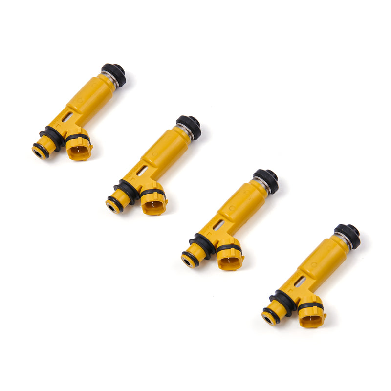 2004-2008 Mazda RX-8 Miata 4PCS 440Cc 4-Hole Yellow Denso Fuel Injectors 195500-4450 for Mazda with Top Feed Fuel Injectors Generic