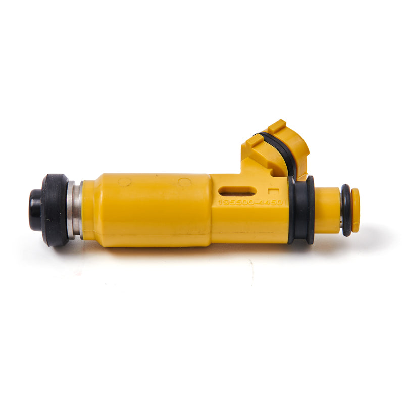 2004-2008 Mazda RX-8 Miata 4PCS 440Cc 4-Hole Yellow Denso Fuel Injectors 195500-4450 for Mazda with Top Feed Fuel Injectors Generic