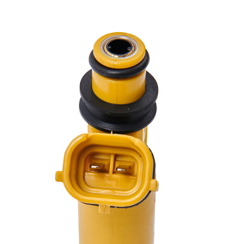 2004-2008 Mazda RX-8 Miata 4PCS 440Cc 4-Hole Yellow Denso Fuel Injectors 195500-4450 for Mazda with Top Feed Fuel Injectors Generic