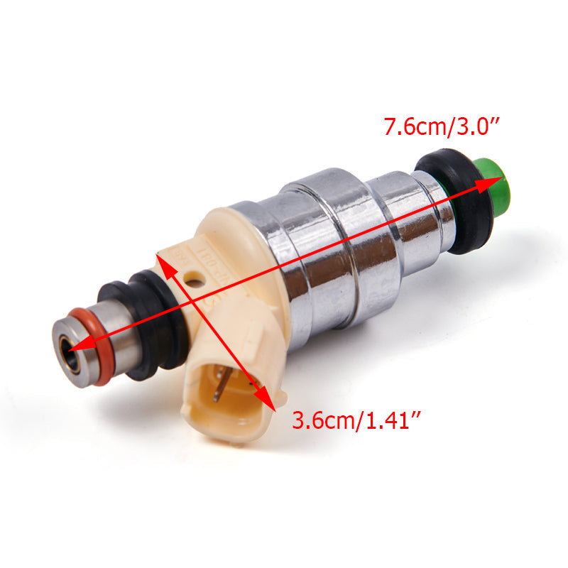 1990-1993 Mazda B2200 2.2L 4PCS Fuel Injector INP-081 F2G8-13-250 Generic