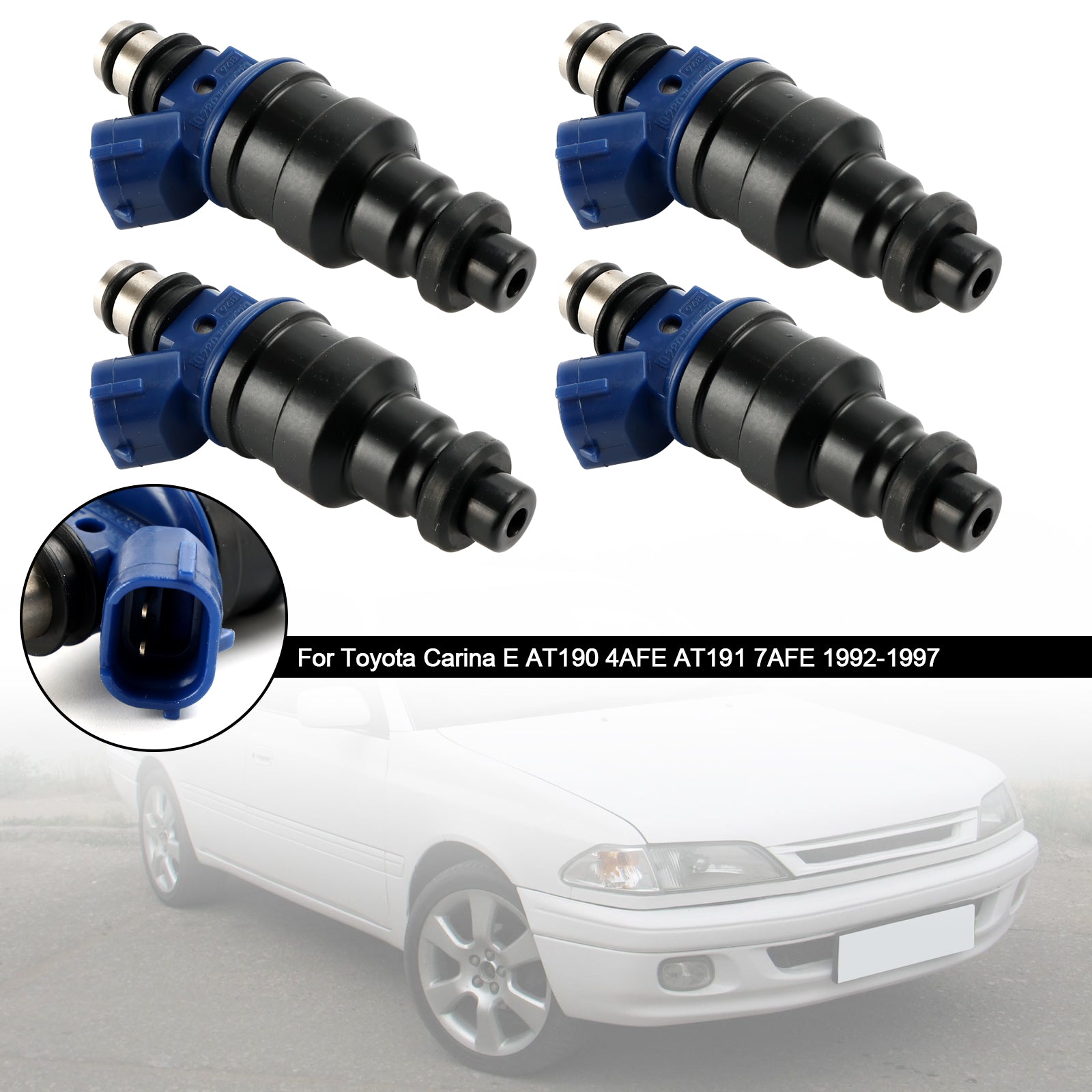 1992-1997 Toyota Carina E AT190 4AFE AT191 7AFE 4PCS Fuel Injector 23250-02030 23209-02030 Generic