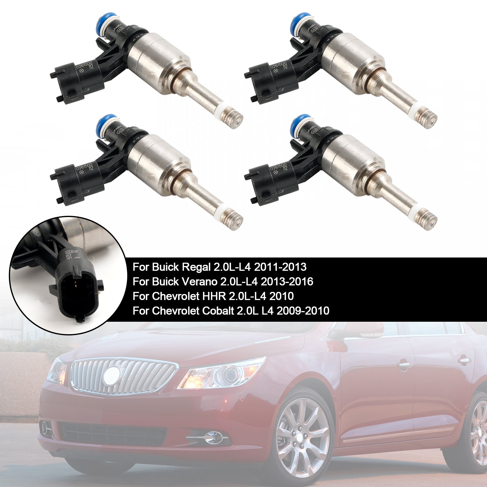OPEL ASTRA INSIGNIA INSIGNIA Saloon/Sport Wagon2.0L 4PCS Fuel Injectors 0261500112 12636111 FJ1097 0261500147 Generic