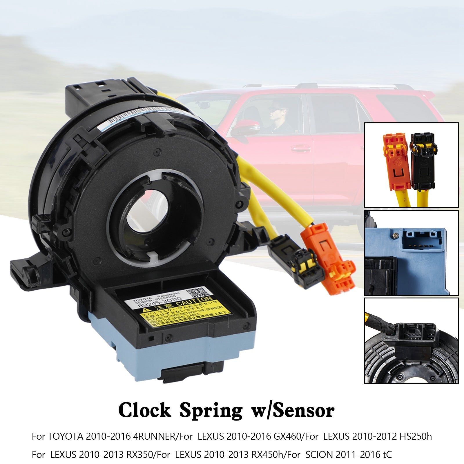 2010-2016 LEXUS GX460 Spiral Cable Clock Spring w/Sensor 89245-30110 84307-30090 Generic