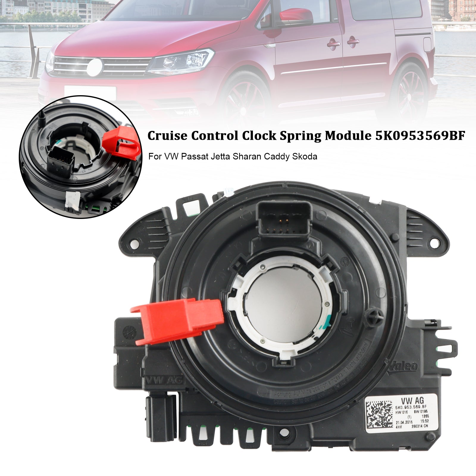 2016-2022 VW Passat/Variant/Santana Cruise Control Clock Spring Module 5K0953569BF 5K0953569BC Generic