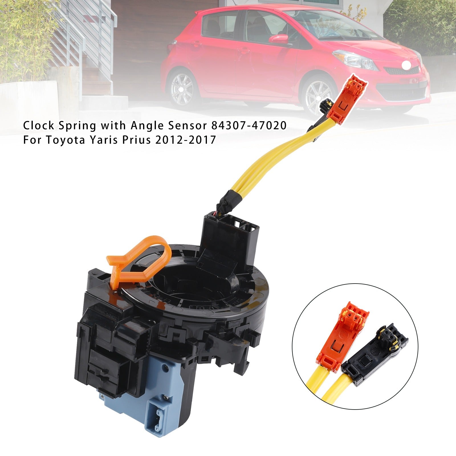2012-2017 Toyota Prius Yaris Clock Spring Spiral Cable with Steering Angle Sensor 84307-47020