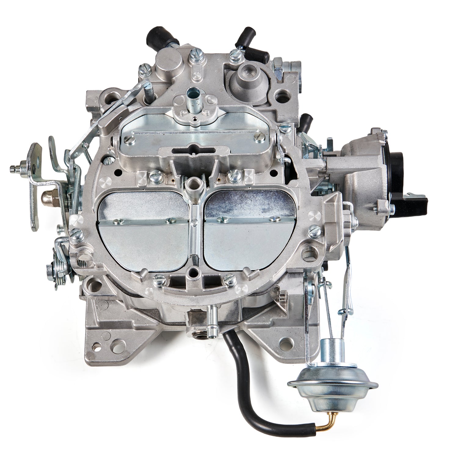 305-350 Engines 650 CFM Electric Choke Quadrajet 4 BBL Carburetor 17066422 17066425 1904R Small Block GM Engines Generic