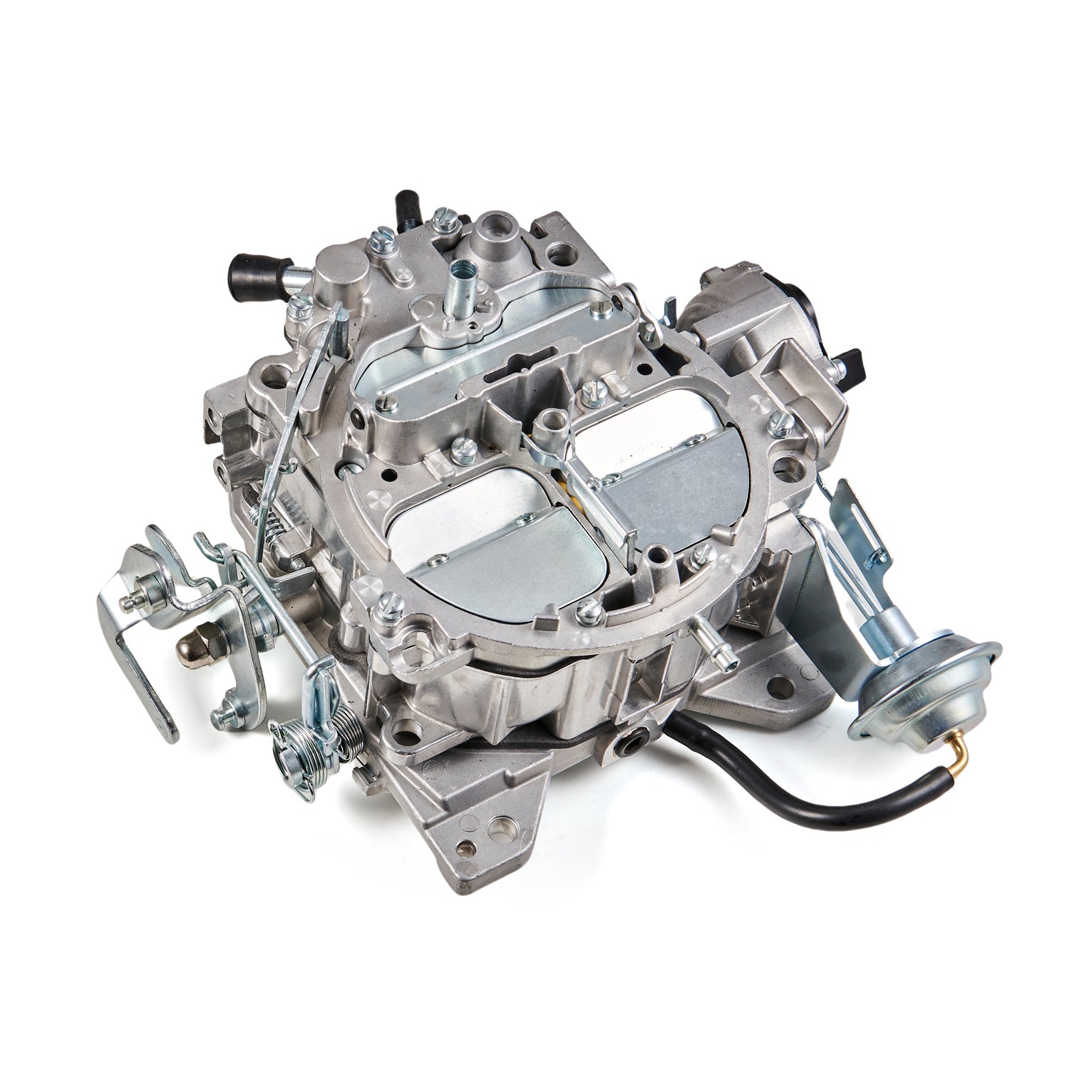 305-350 Engines 650 CFM Electric Choke Quadrajet 4 BBL Carburetor 17066422 17066425 1904R Small Block GM Engines Generic
