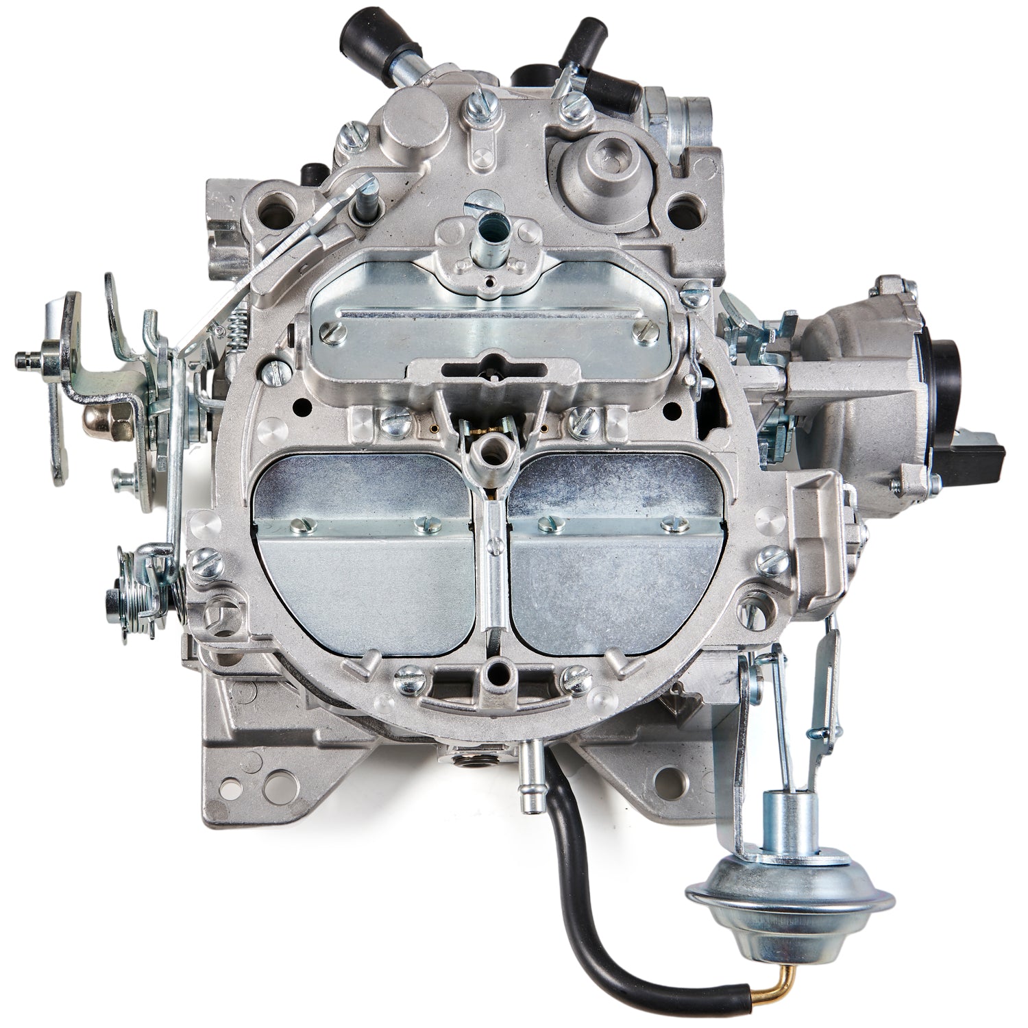 305-350 Engines 650 CFM Electric Choke Quadrajet 4 BBL Carburetor 17066422 17066425 1904R Small Block GM Engines Generic