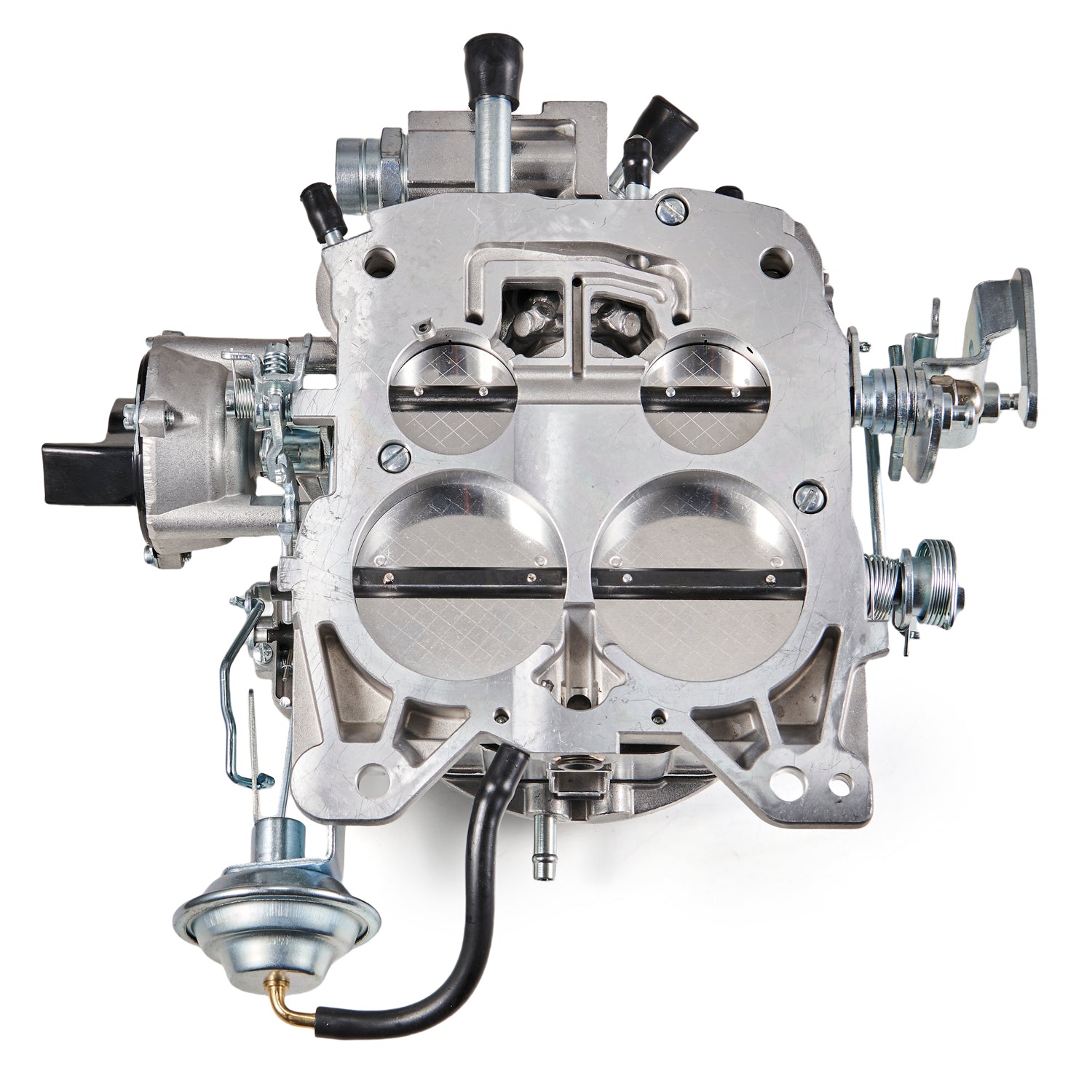 305-350 Engines 650 CFM Electric Choke Quadrajet 4 BBL Carburetor 17066422 17066425 1904R Small Block GM Engines Generic