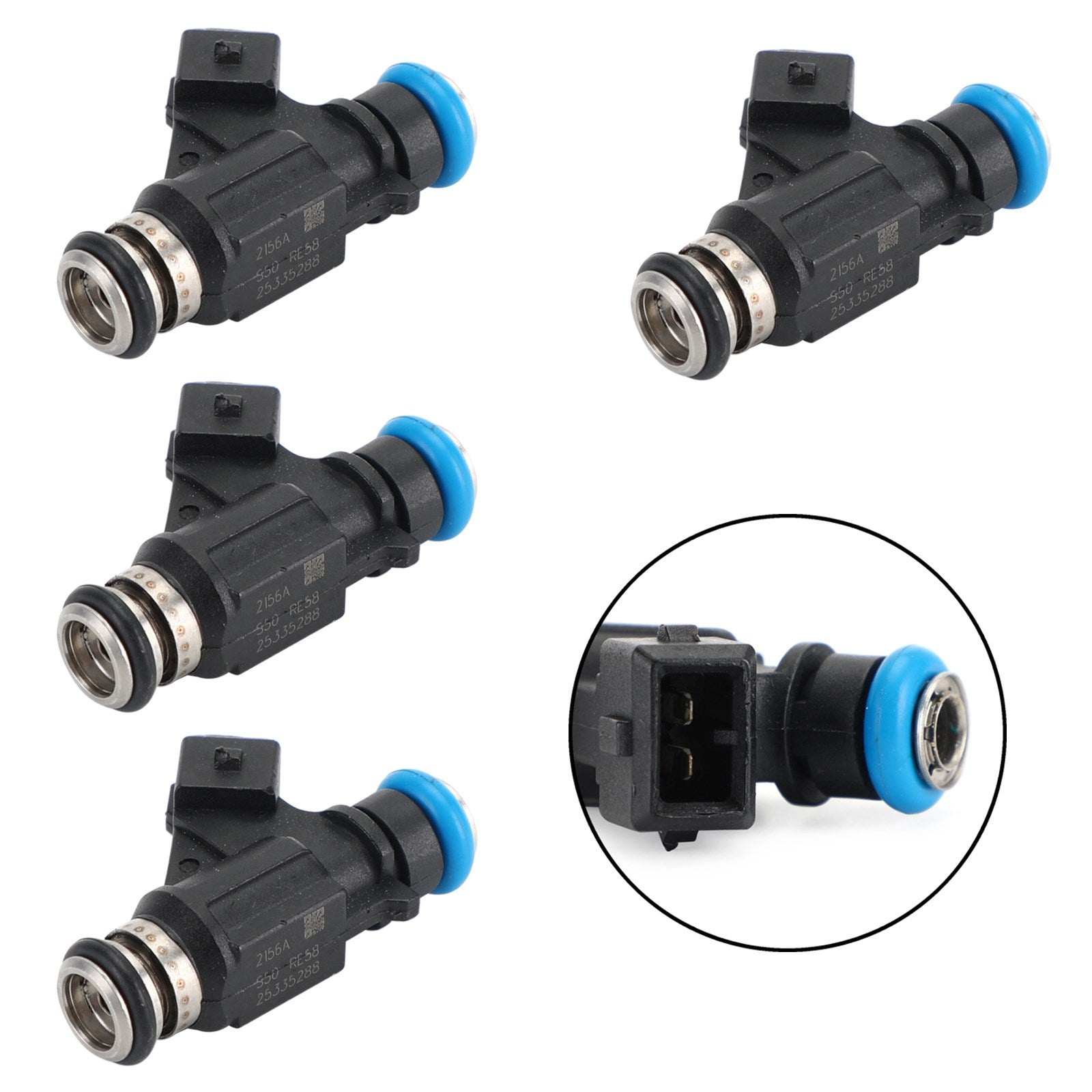 2002-2006 Mercury Mariner Outboard Motor 60HP 4PCS Fuel Injectors 25335288 Generic