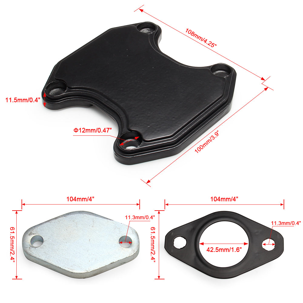 2013-2018 Dodge Ram 3500 4500 5500 6.7L Cummins Cab & Chassis EGR Delete Kit Generic