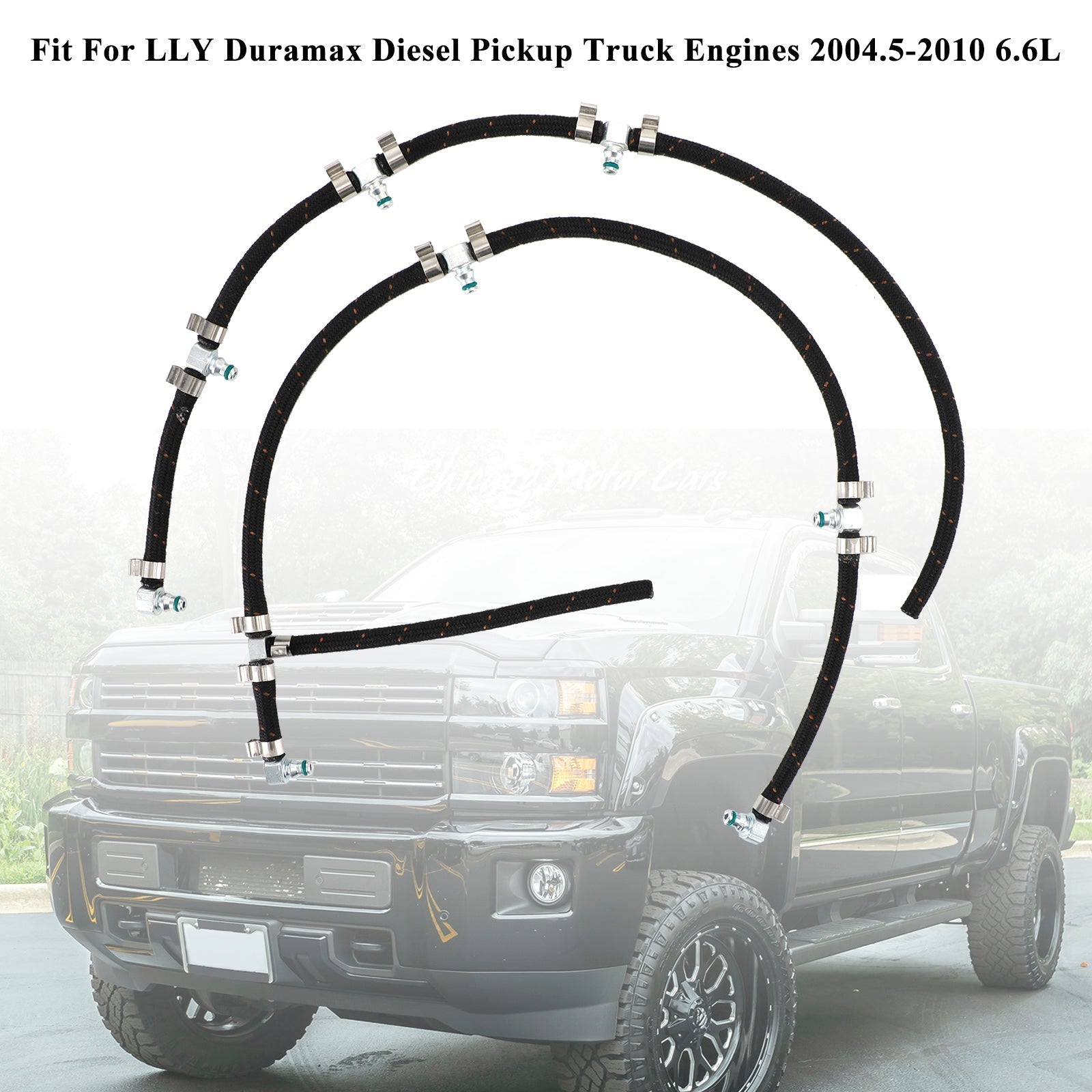 2004.5-2010 LLY Duramax Diesel Pickup Truck Engines 6.6L Fuel Injector Return Line Kit 97328733 0928402097 0928400552 Generic
