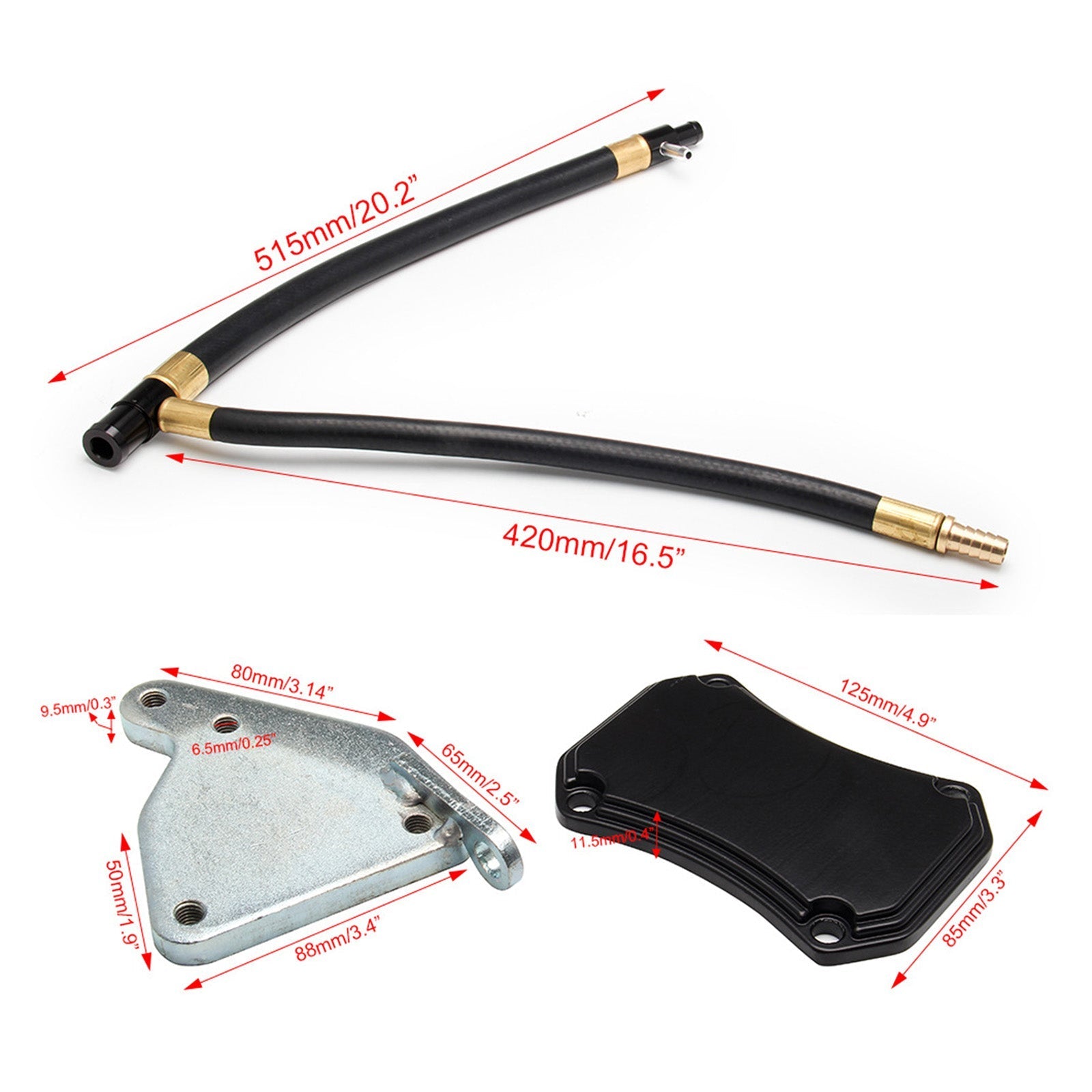 2011-2015 GMC Chevy 6.6L Duramax Diesel EGR Valve Cooler Delete Kit Generic