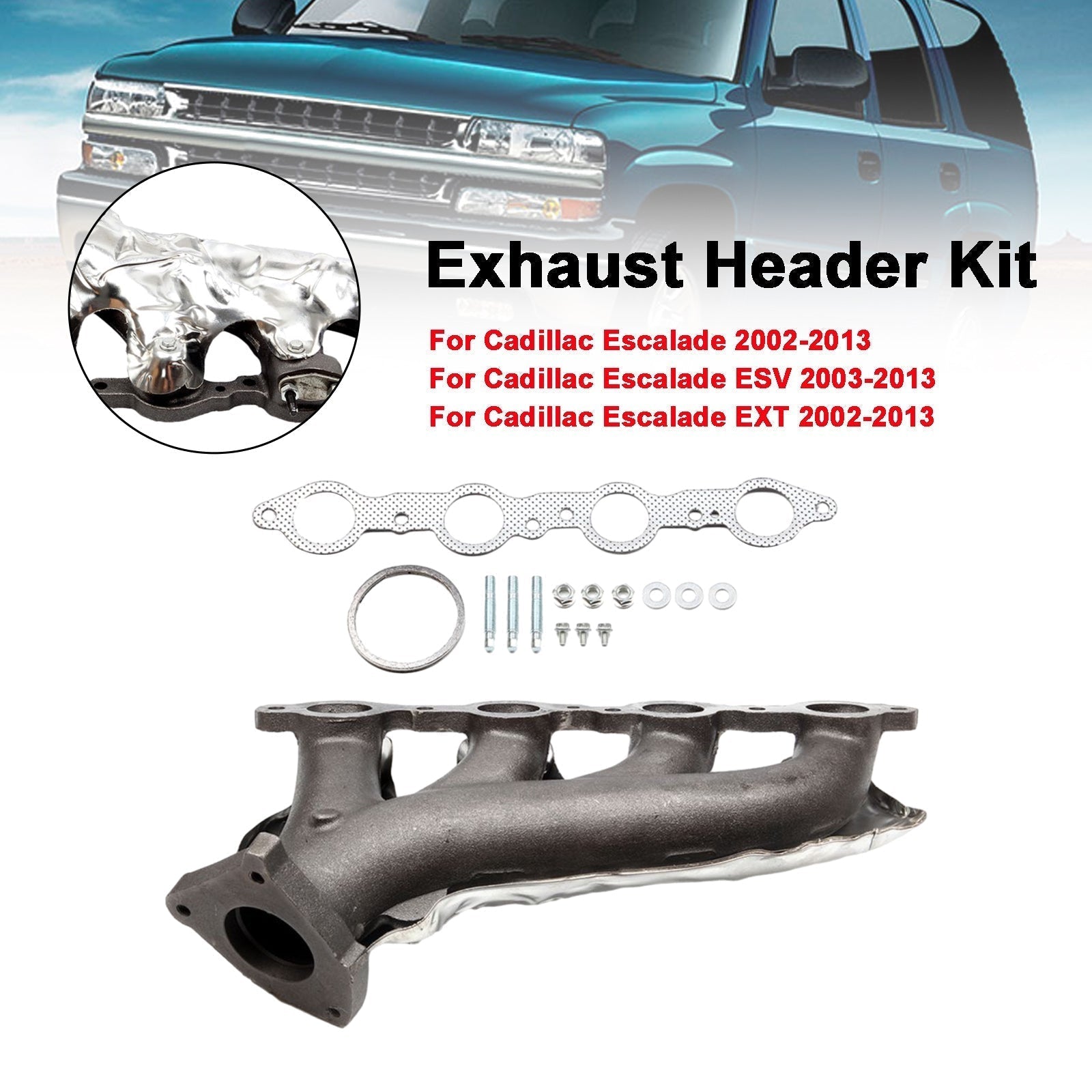 2007-2013 Chevrolet Avalanche Driver Side Exhaust Manifold Kit 674-522
