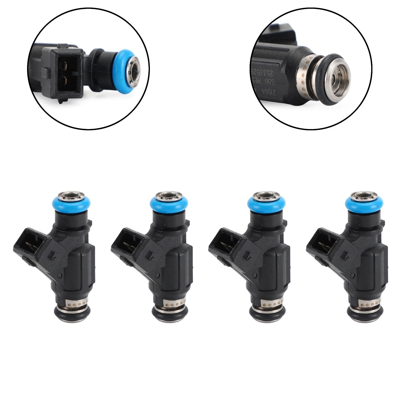 2002-2006 Mercury Mariner Outboard Motor 60HP 4PCS Fuel Injectors 25335288 Generic