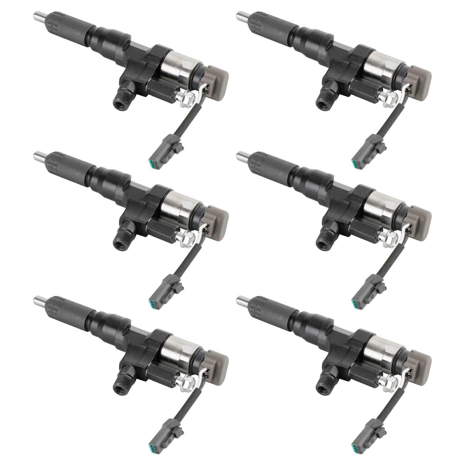 Hino 3.8L 4.7L 5.0L 6.5L 7.7L 6PCS Fuel Injectors 095000-6593 CB84034501S 095000-6594 Generic