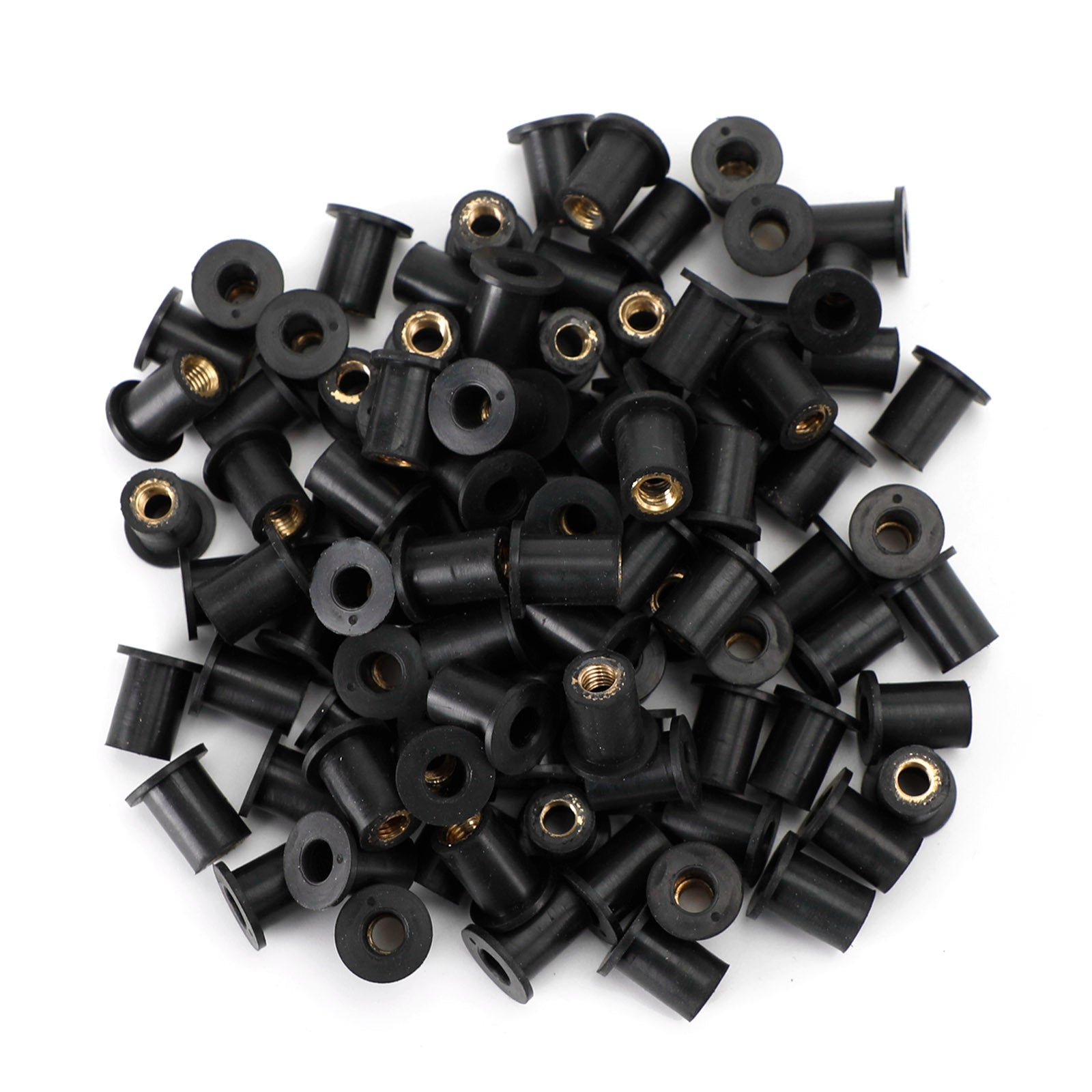 100 Quantity M5 Rubber Well Nut Windscreen & Fairing 5mm Wellnuts Fits 10mm Hole Generic