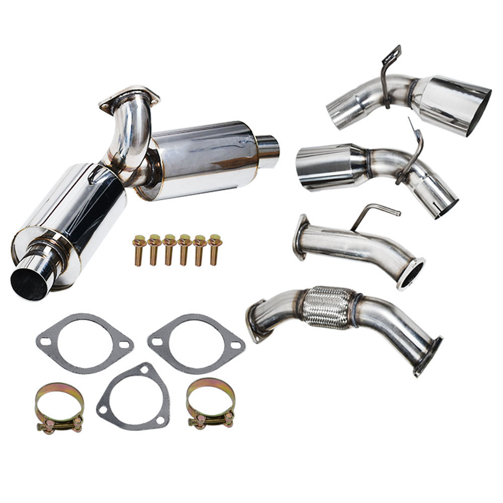 4.5" Toyota MR2 Turbo 2.0L 1991-1995 Dual Tip Muffler Catback Exhaust System Generic