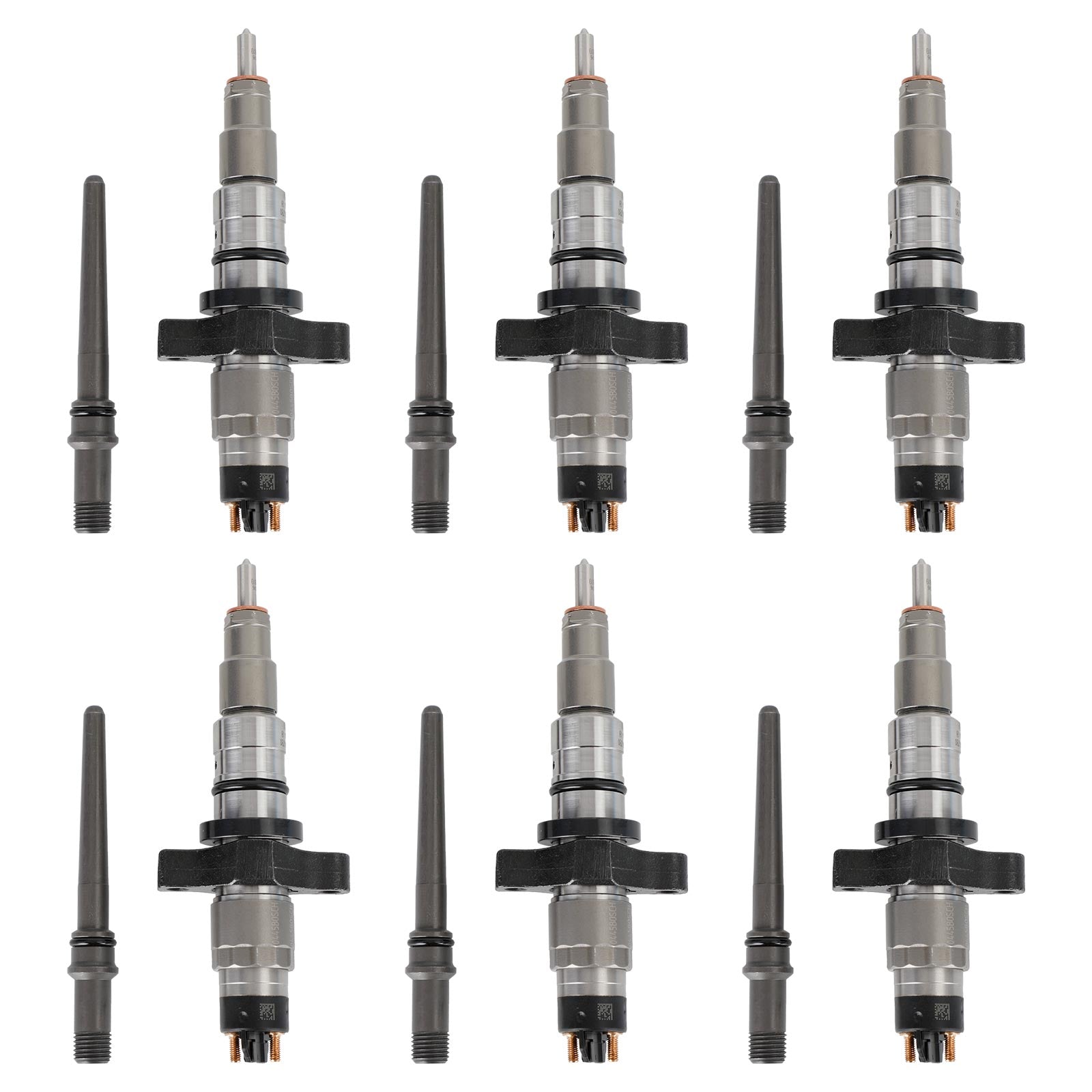 2003/2004 Early Production Dodge Ram 2500/3500 5.9L Cummins Diesel 6PCS Common Rail Fuel Injector 0445120255 04451 5263318 044512010 Generic