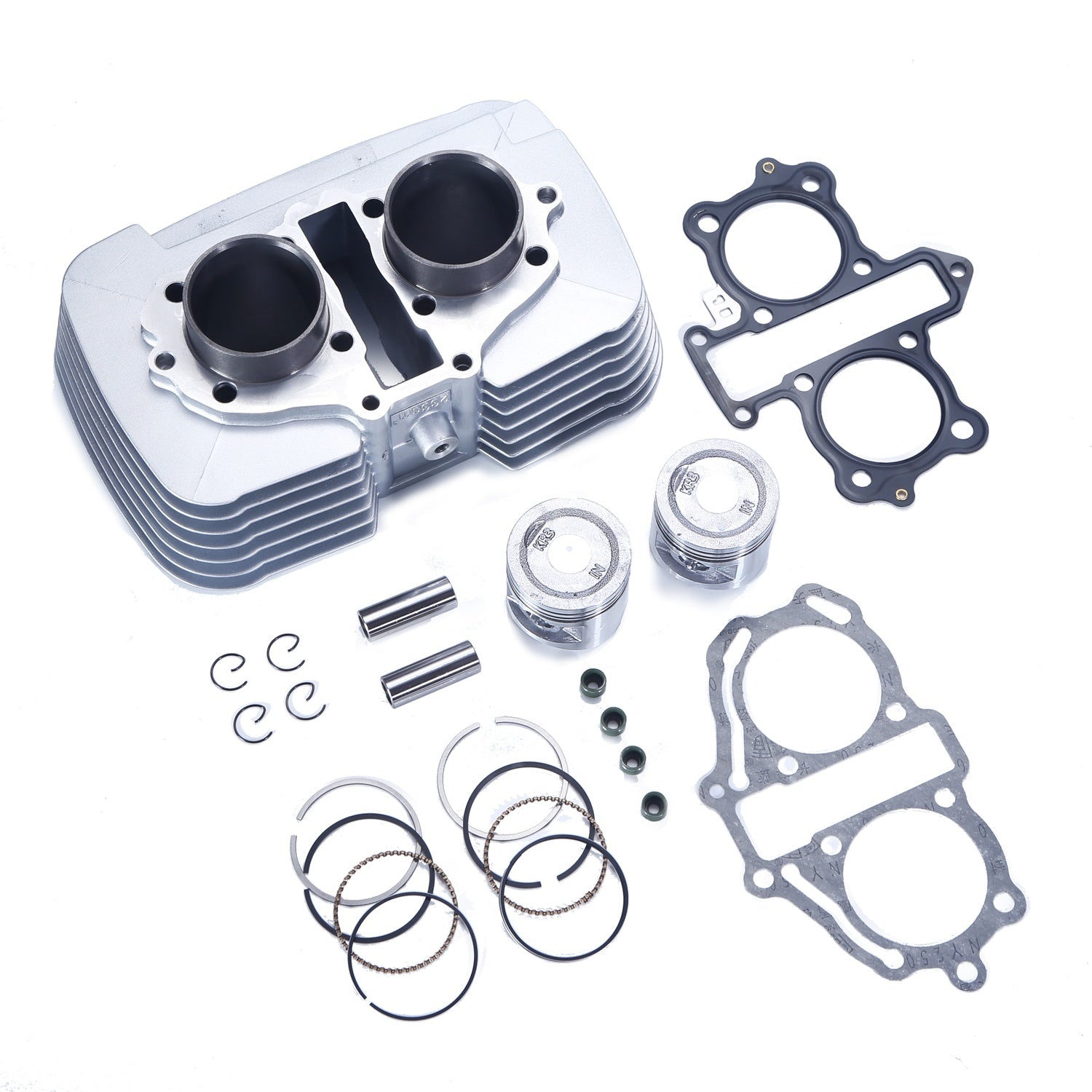 1996-2015 Honda Nighthawk CB250 Rebel CMX250 CA250 Cylinder Piston Top End Kit 12100-KBG-671