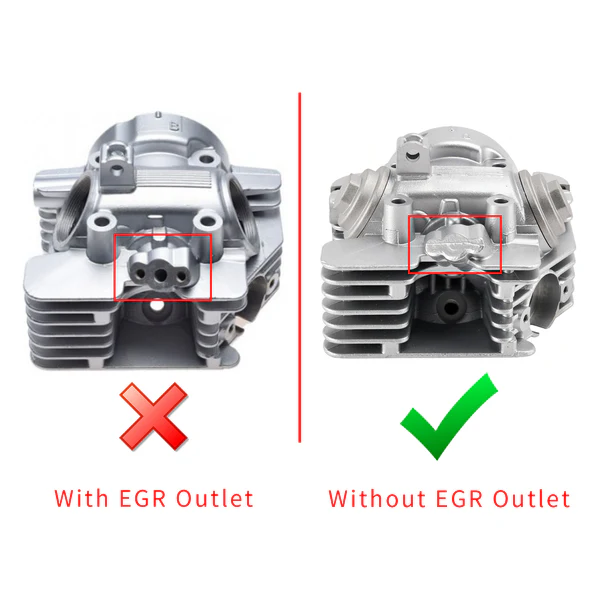 Engine Head Cylinder without EGR Fits Yamaha TT-R125 TTR125E TTR125LE 2000-2022