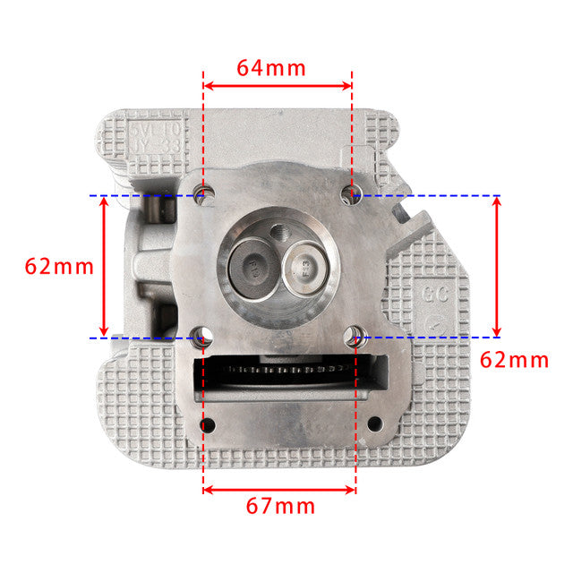 2003-2022 Yamaha TT-R 125 LE Engine Head Cylinder without EGR 5VL-E1111-11
