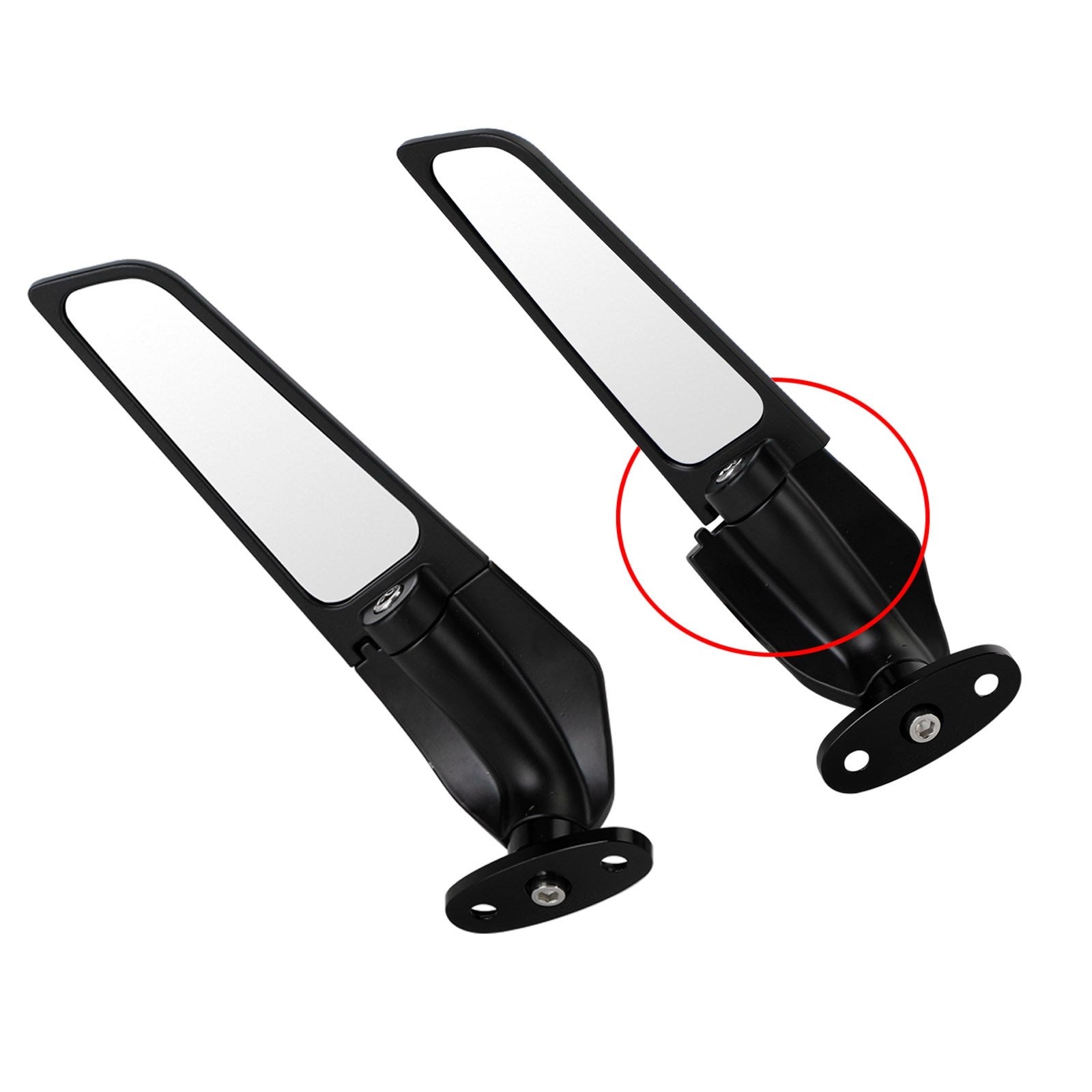 Adjustable Wing Fin Rearview Mirrors For Honda CBR 250 500 600 650 900 929 954 1000 RR Generic