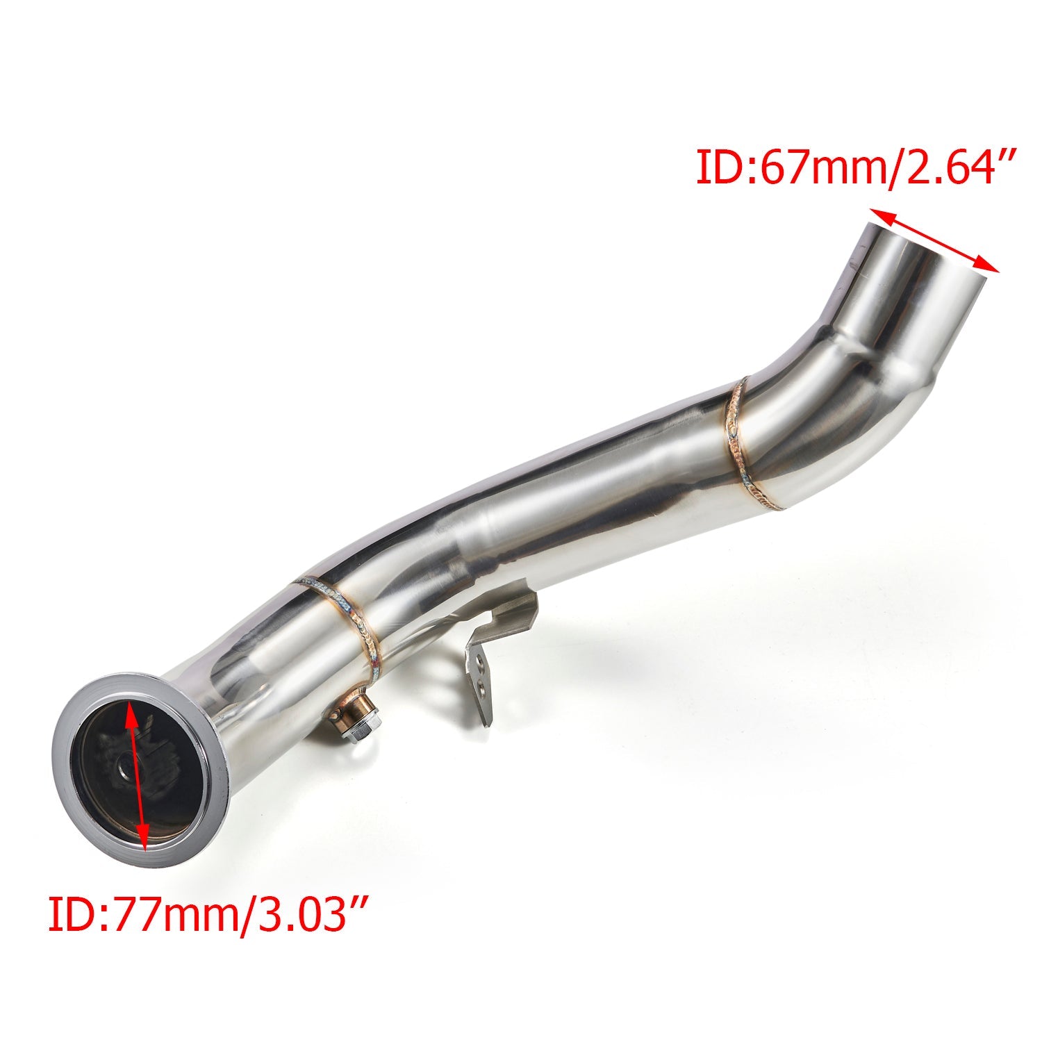 2011-2018 BMW M6 Gran Coupe F06 with S63 Motor 3" Exhaust Catless Downpipes Stainless Steel Generic