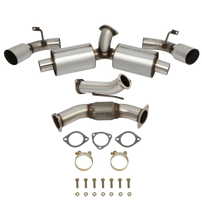 4.5" Toyota MR2 Turbo 2.0L 1991-1995 Dual Tip Muffler Catback Exhaust System Generic