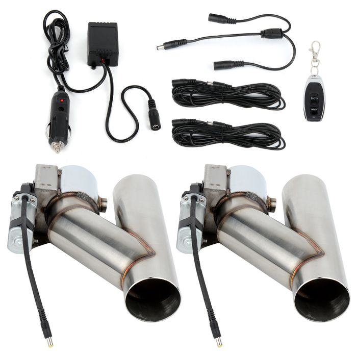 2002-2004/2006 Acura RSX 2PCS 2.5Inch Electric Exhaust Downpipe E-Cut Out Valve + One Remote Controller Kit